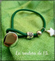 Pulsera goma boton